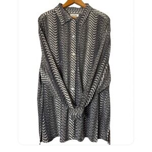 Selene Sport Size 20 Vintage Button Up Long Sleeve Women's Blouse